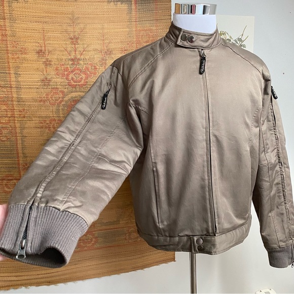 Roberto Cavalli Bomber Jacket Quilted Lined Zip Sleeves - Picture 8 of 16